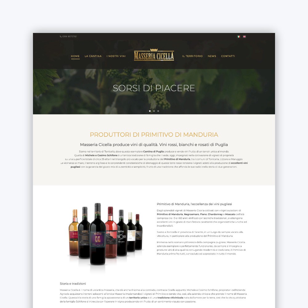 siti internet aziende agricole cantine vinicole