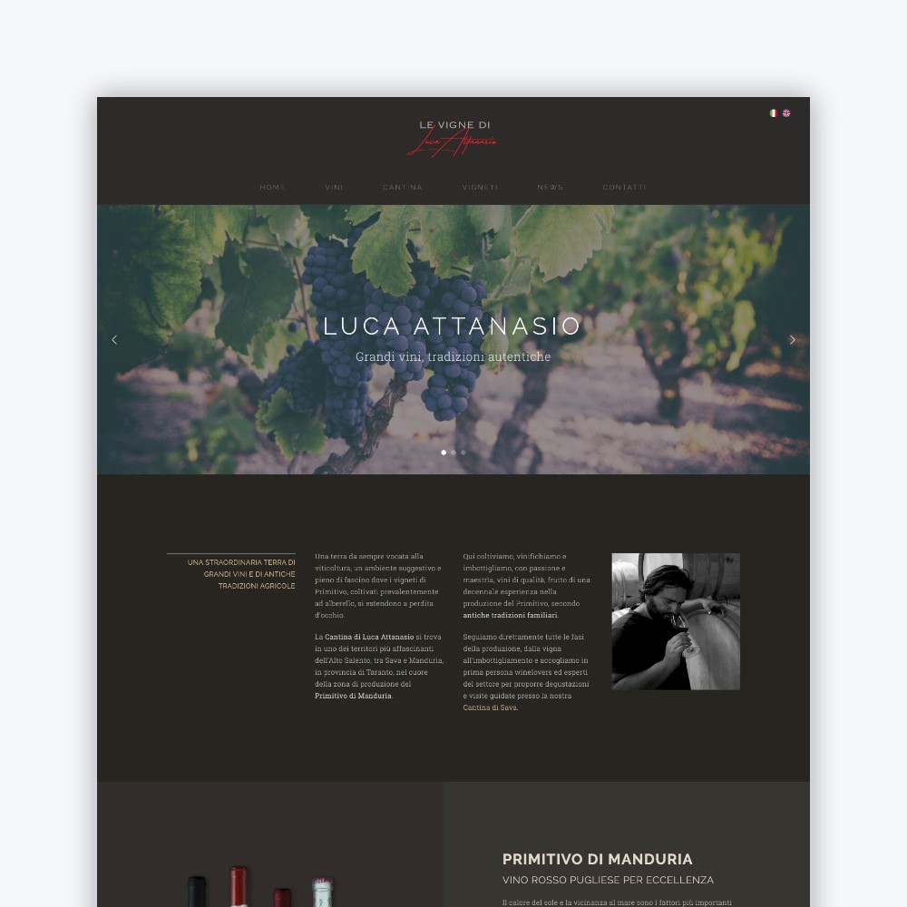 siti internet aziende agricole vinicole