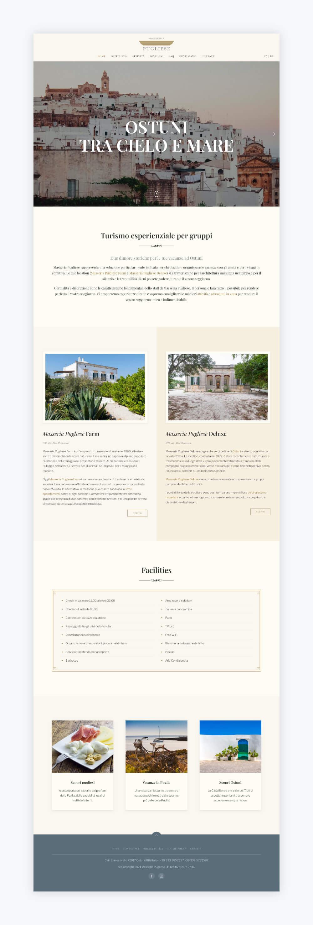 sito web masseria ostuni